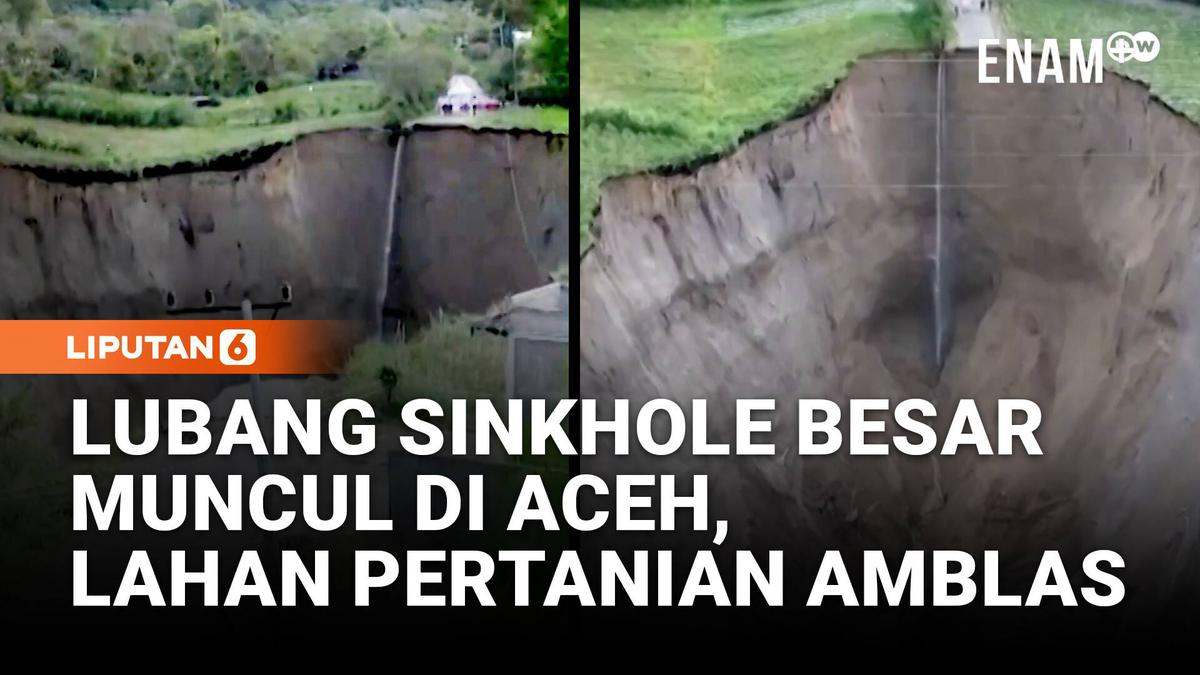 Sinkhole Aceh: 3 Hektare Sawah Amblas, Petani Khawatir